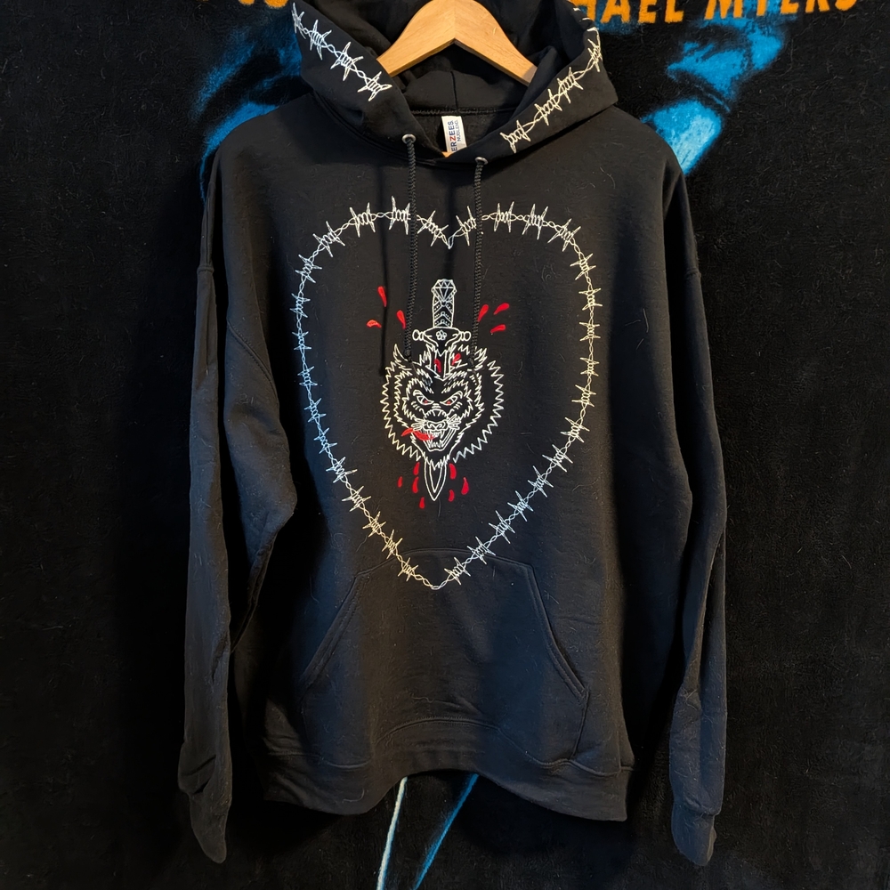 Custom Hand Painted Tattoo Flash Hoodie